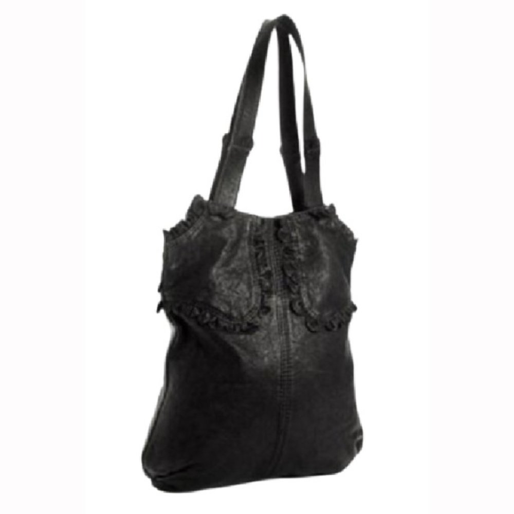 Lucky Brand "Rockin Ruffles" Leather Tote Bag